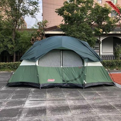 庫存處理戶外兩房一廳大帳篷戶外野營6-8人二室一廳露營帳篷