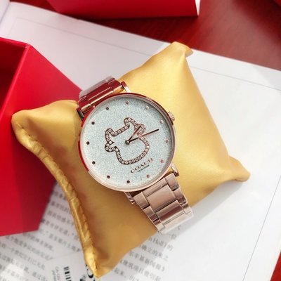 NaNa代購 美國正品 COACH 牛年手錶 禮品盒包裝 鋼帶手錶帶 送禮自用首選