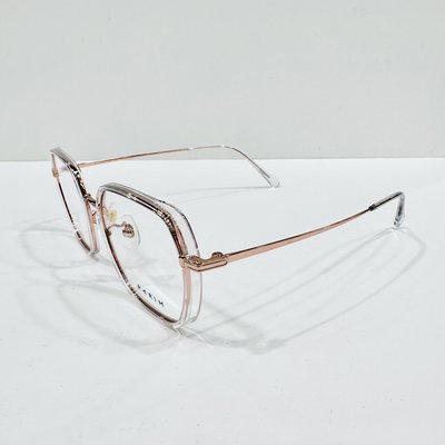 《名家眼鏡》PARIM 派麗蒙時尚設計大方透明框配金色金屬鏡框85032 K1