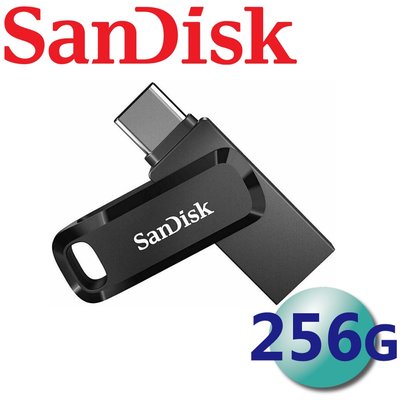 公司貨 SanDisk 256GB Ultra Go USB Type-C USB3.2 隨身碟 256G DDC3