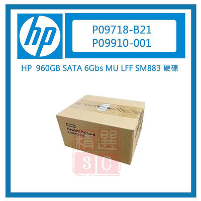 HP P09718-B21 P09910-001 960GB SATA 6Gbs MU LFF SM883 硬碟