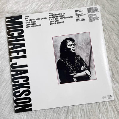 現貨正版 邁克爾杰克遜專輯 Michael Jackson Bad LP黑膠唱片-樂樂