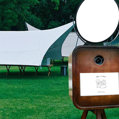 可開發票量大優惠photobooth婚禮互動拍照機大頭貼機器一體機復古移動照相亭自拍機