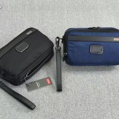 【小鹿甄選】TUMI12180ALPHA3系列彈道尼龍 出差旅行款便攜手拿包