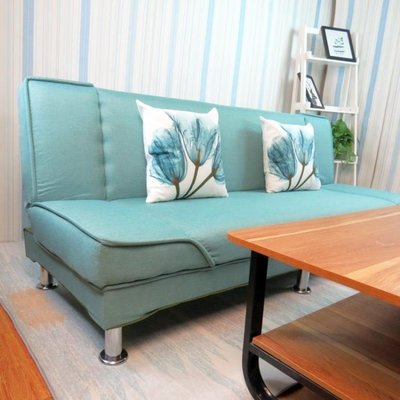 折疊沙發 可折疊布藝沙發客廳小戶型簡易沙發單人雙人三人沙發1.8米沙發床 JD