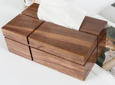 日本進口 好品質 木頭製 實木製 客廳辦公室房間面紙盒衛生紙盒紙巾盒送禮禮品